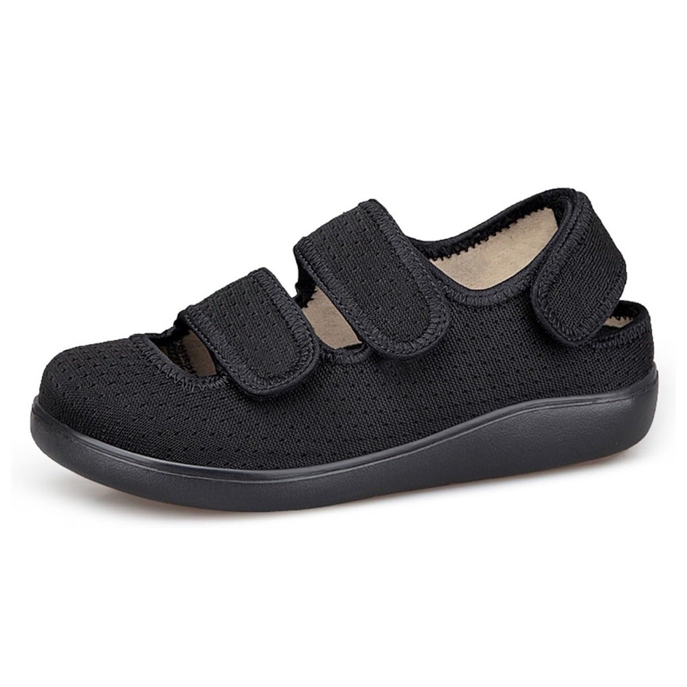 Hsyooes Diabetic Shoes Wide Adjustable Sandals Slip Resistant Women 9 Men 7.5 US
